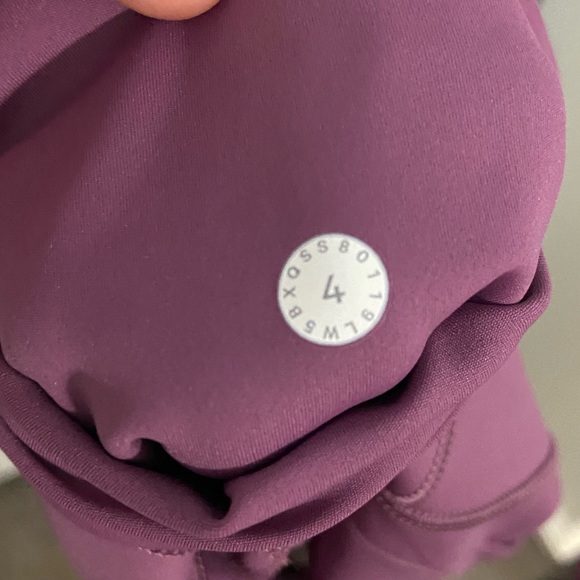 Lululemon Fast & Free 7/8 Tight II *Non-Reflective Nulux 25" Vintage Plum - Picture 2 of 4